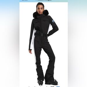 GSOU SNOW one piece ski suit in black